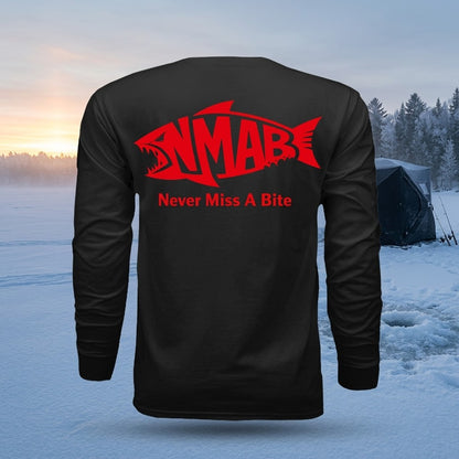 NMAB Long Sleeve Shirt, back, red logo