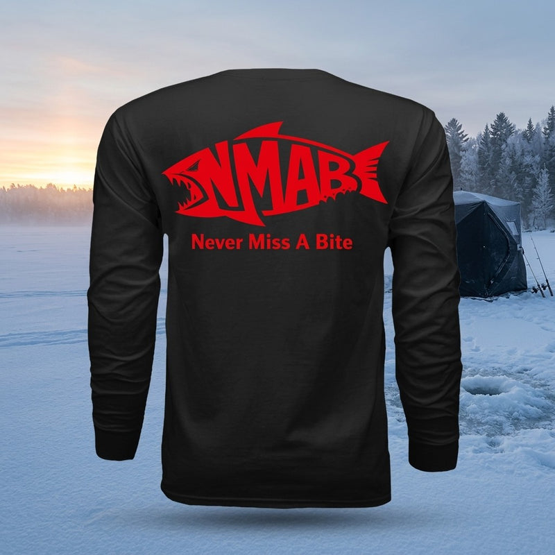 NMAB Long Sleeve Shirt, back, red logo
