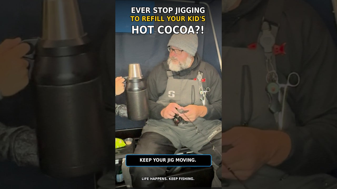 Load video: Ever stop jigging to refill your kid's hot cocoa?
